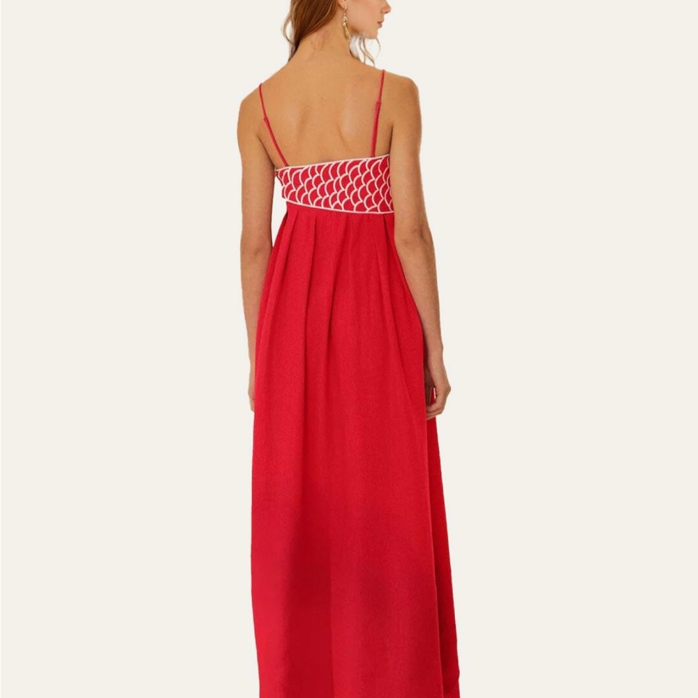 NWT Farm Rio Red Fish Top Maxi Dress - Picture 5 of 9